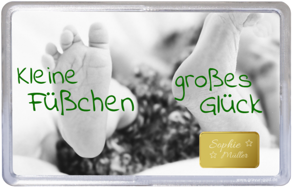 Goldbarren Geschenk Füßchen