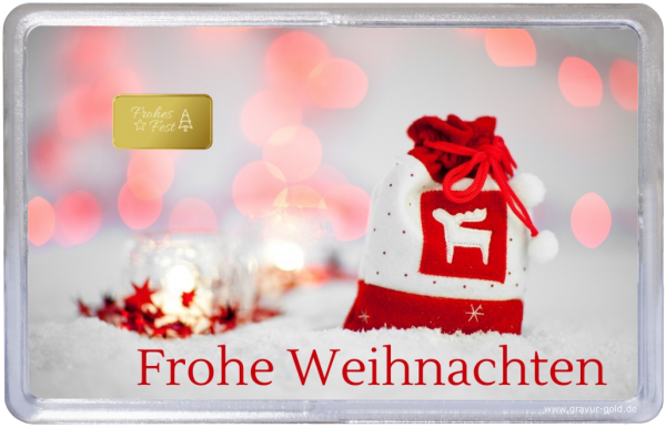 Weihnachtsgeschenk Stoffsäckchen 2 1g