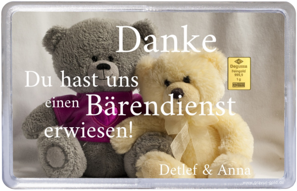 Gold Geschenk Teddybären