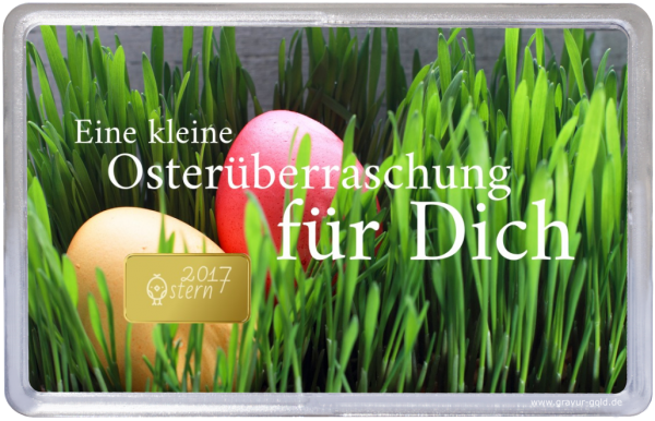 Gold Geschenk Osterüberraschung