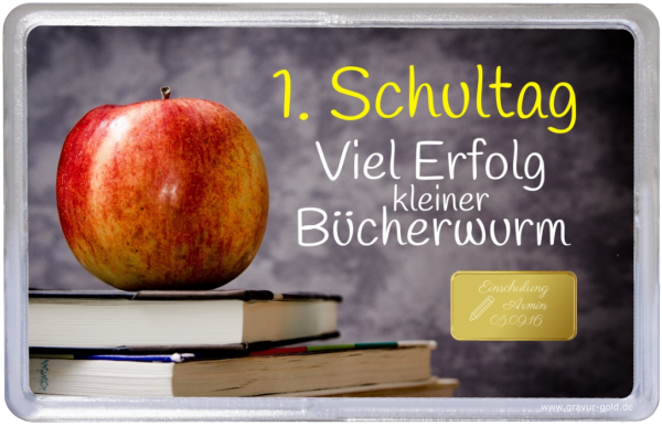 Geschenk zur Einschulung Bücherwurm