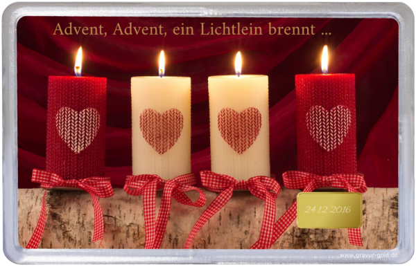 Weihnachtsgeschenk Adventskerzen