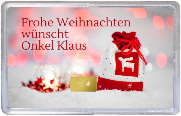 Weihnachtsgeschenk Stoffsäckchen