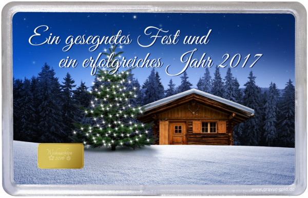 Weihnachtsgeschenk Bergweihnacht 2 1g