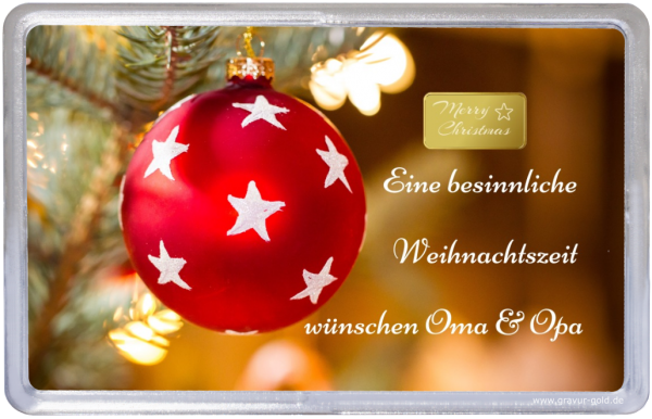 Weihnachtsgeschenk Weihnachtskugel