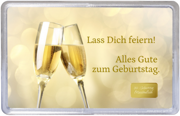 Gold Geschenk Sektgläser