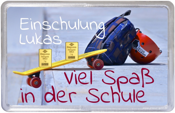 Geschenk zur Einschulung Skateboard